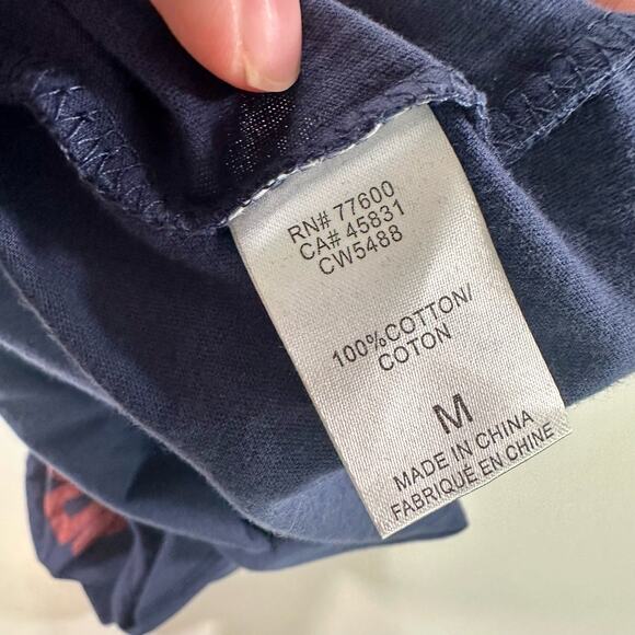 Chaser NWT Women's Medium Blue 100% Cotton Woodstock 1969 Rainbow Tank Top - Picture 5 of 8